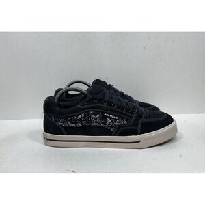 Vintage‎ Airwalk Skate Skull Skateboarding Shoes Mens Size 8 Black Suede